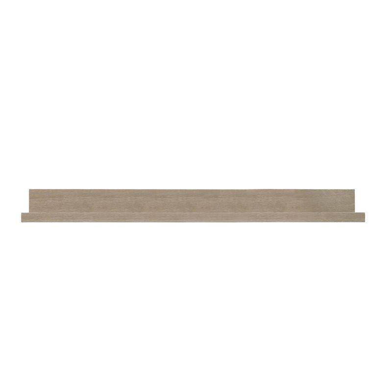 Driftwood Gray Modern Floating Wall Shelf - 36 Inch