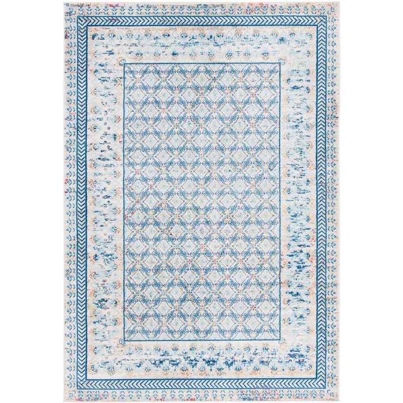 Brentwood BNT899 Power Loomed Indoor Accent Rug - Blue/Yellow - 3'x5' - Safavieh
