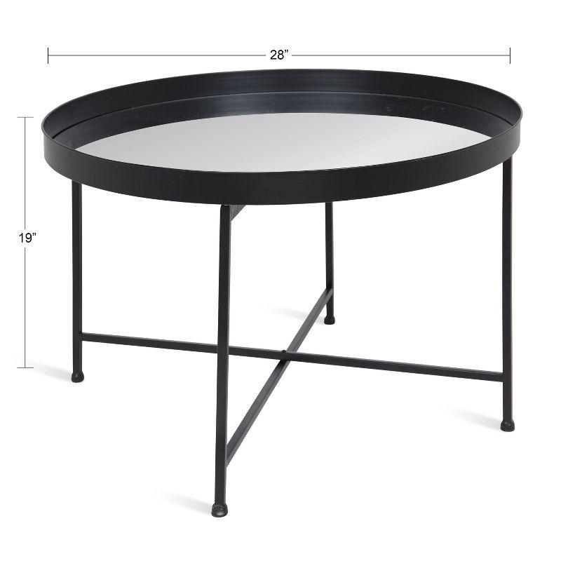 Kate and Laurel Celia Round Metal Coffee Table