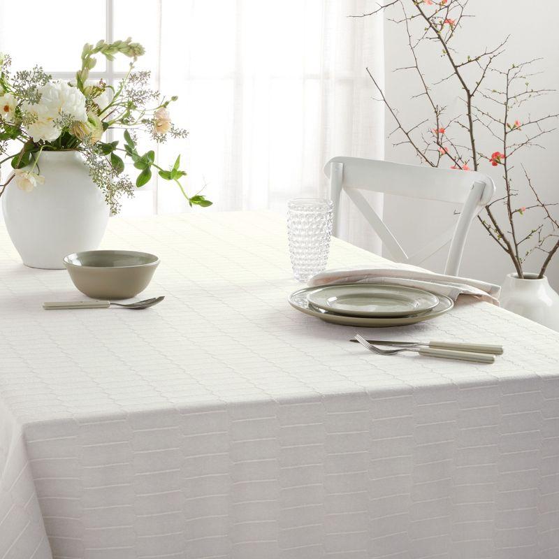 Martha Stewart Honeycomb Modern Farmhouse Tablecloth