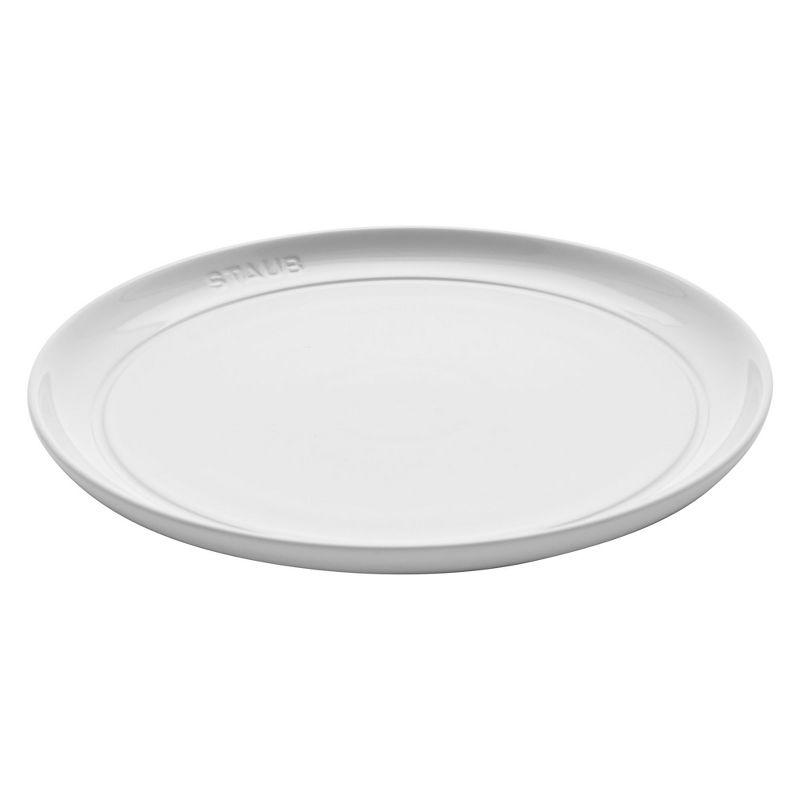 Staub White Stoneware Salad Plates, Set of 4