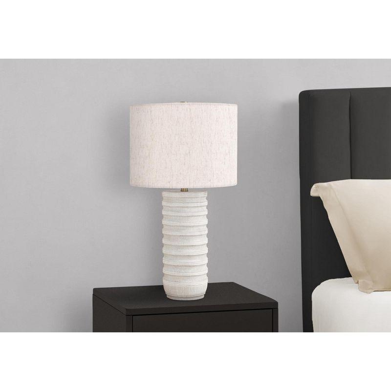 Monarch Specialties Lighting 28inchH Table Lamp Cream Resin Ivory / Cream Shade Transitional