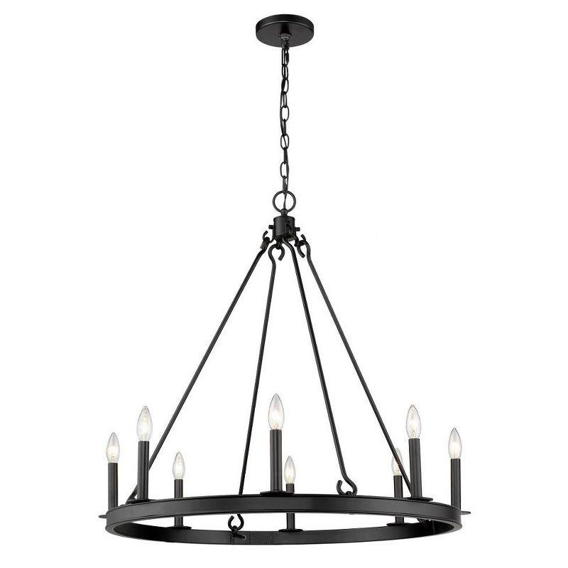 Z-Lite Barclay 8 - Light Chandelier in  Matte Black