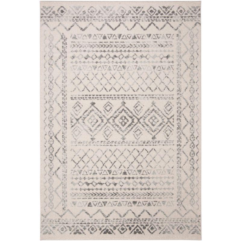 Tulum TUL268 Power Loomed Area Rug - Ivory/Grey - 5'3"x7'6" - Safavieh.