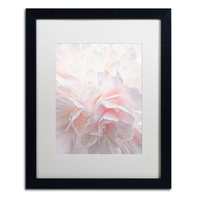 Trademark Fine Art -Cora Niele 'Pink Peony Petals IV' Matted Framed Art