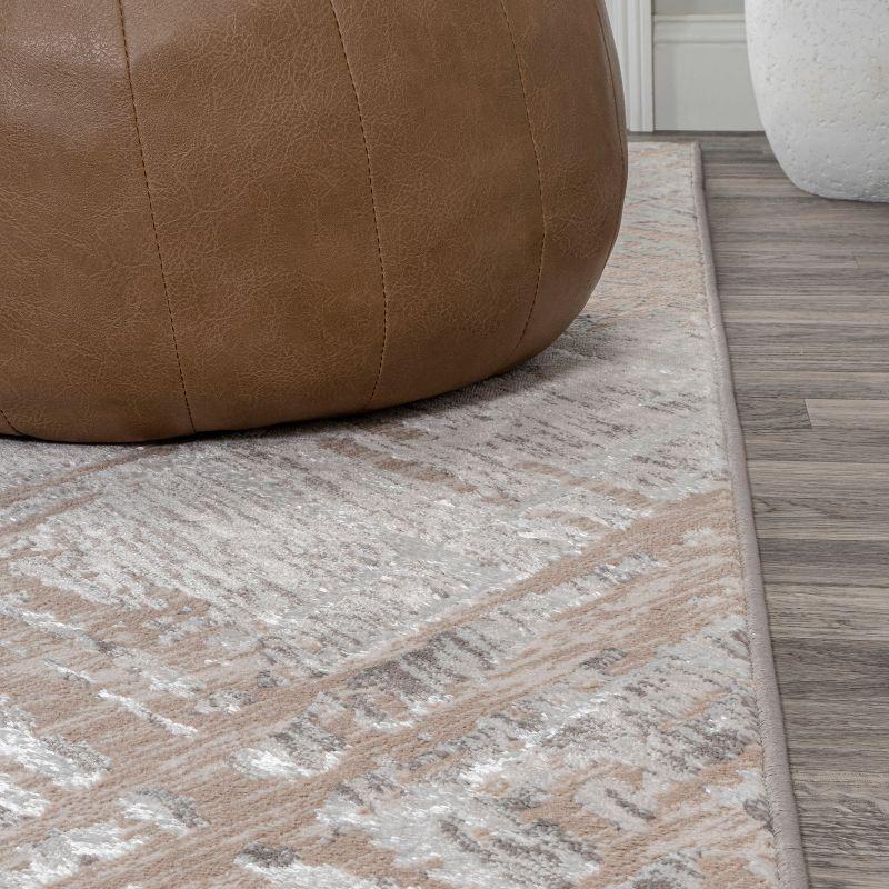 JONATHAN Y Slant Modern Abstract Beige/Gray 8 ft. x 10 ft. Area Rug