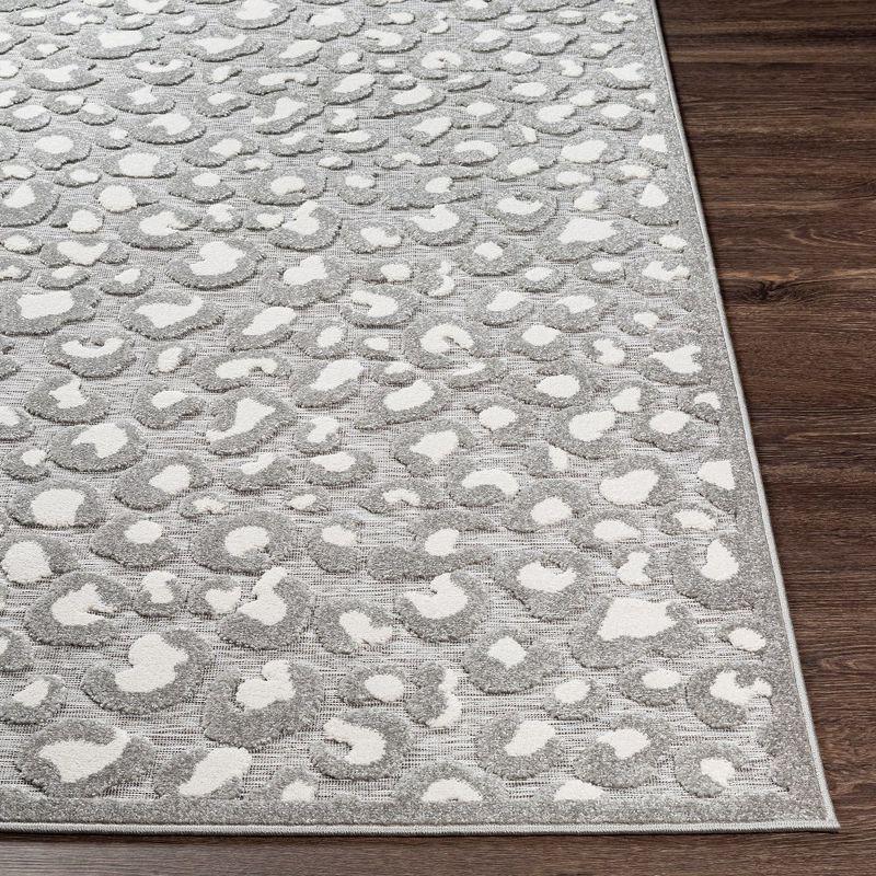 Mark & Day Vossen 5'3"x7'3" Rectangle Woven Indoor and Outdoor Area Rugs Medium Gray