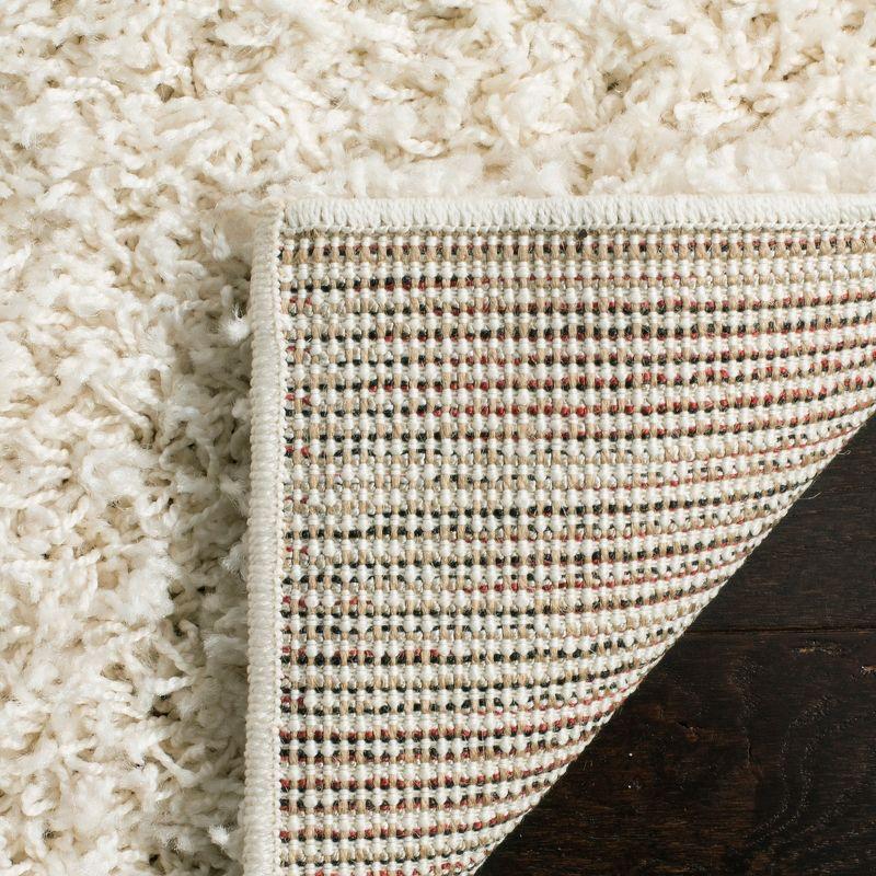 Athens Shag SGA119 Power Loomed Indoor Accent Rug - Off White - 4'x6' - Safavieh