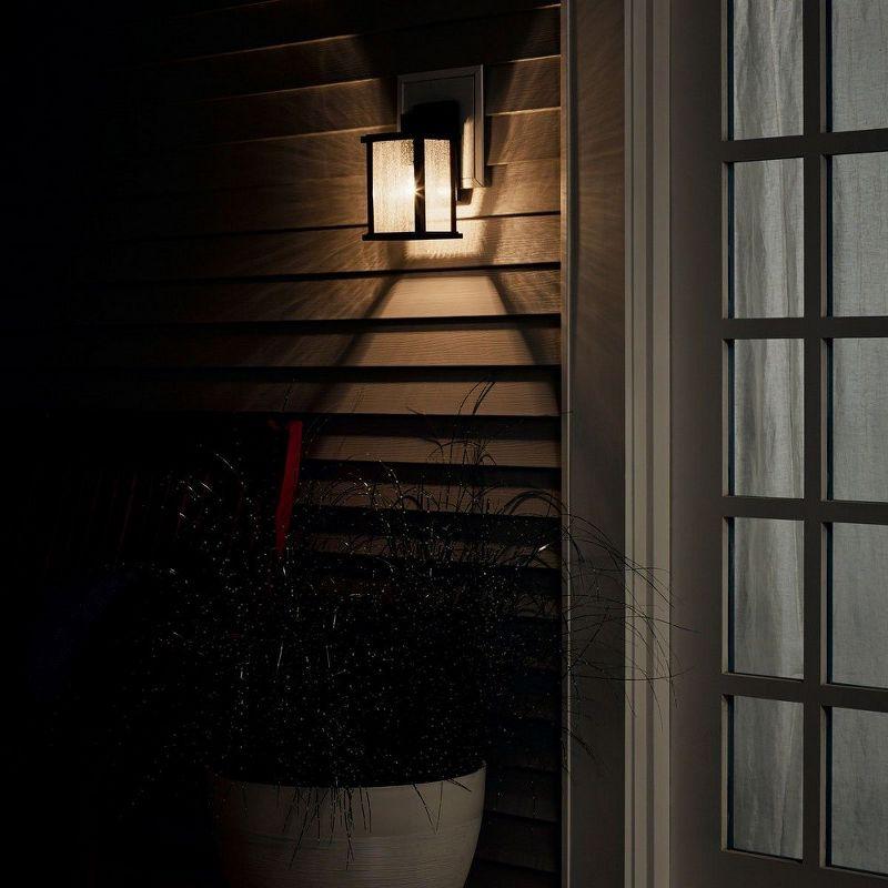 Marimount Black 11" Outdoor Wall Lantern with Clear Glass