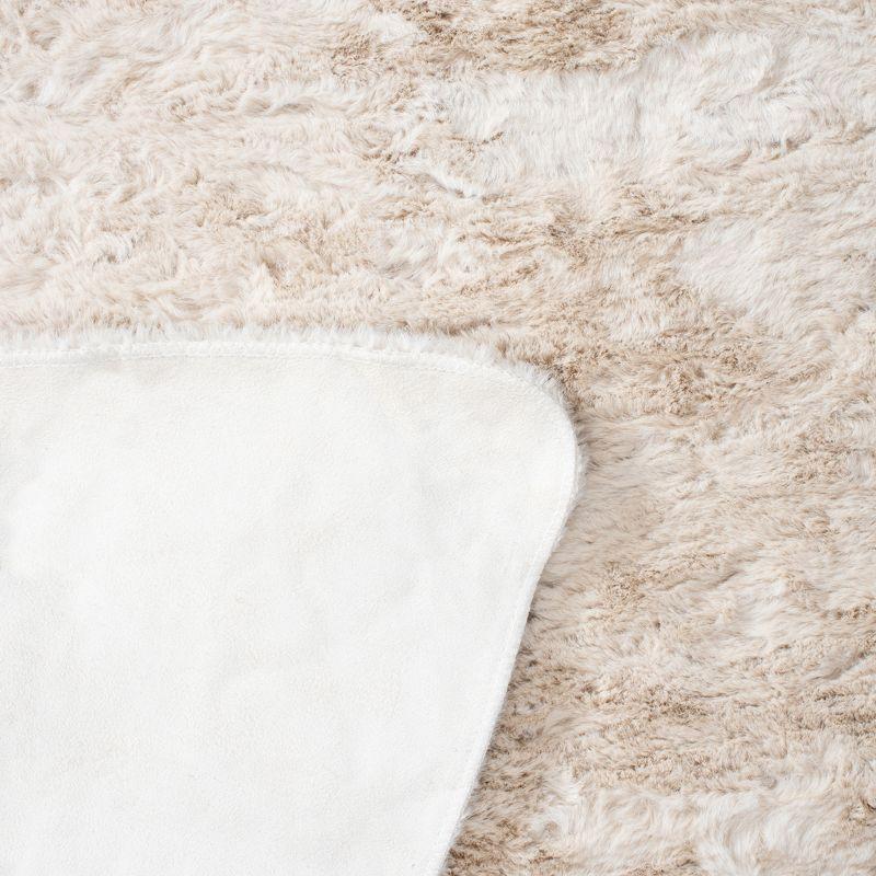 Faux Sheep Skin FSS515 Power Loomed Indoor Accent Rug - Beige - 2'x3' - Safavieh