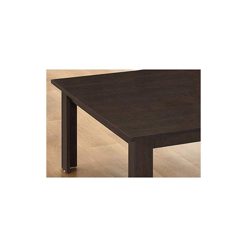 Monarch Specialties Table Set 3Pcs Set Coffee End Side Accent Living Room Laminate Brown Transitional