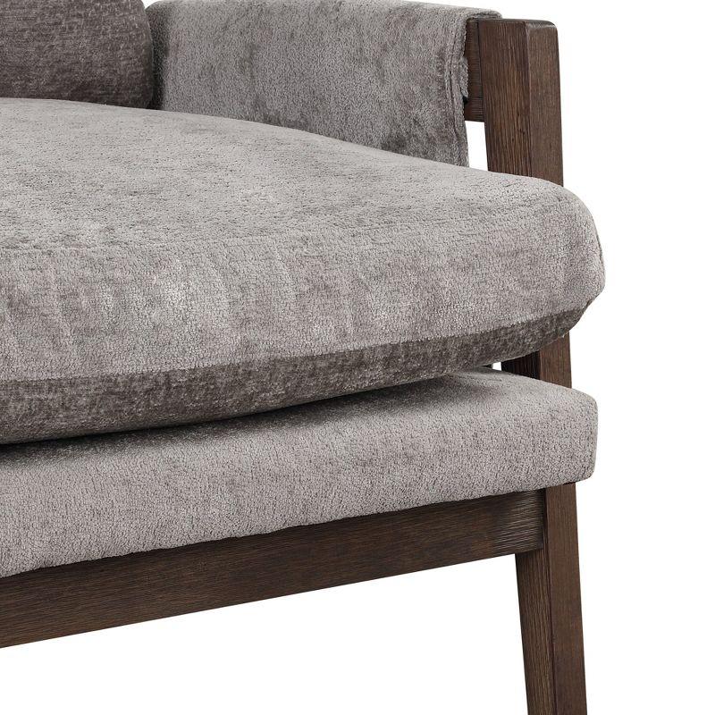 Roundhill Furniture Kelly Mid-Century Modern Velvet Accent Armchair