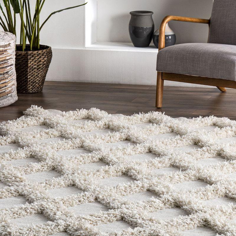 Nuloom Francene Diamond Trellis Shag Area Rug