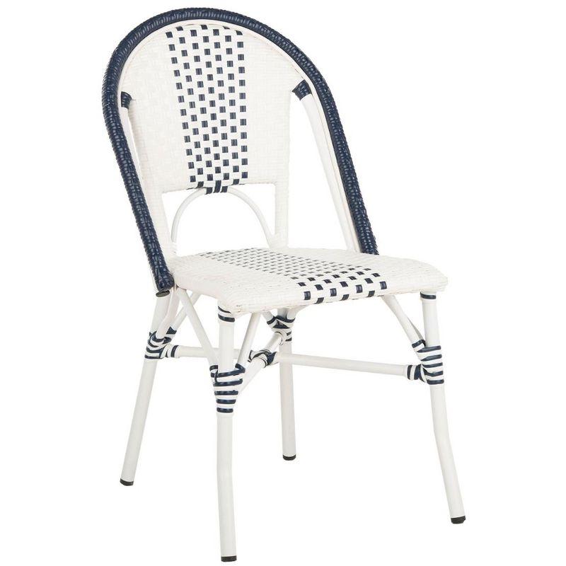 Zoya Chair (Set Of 2) - Indoor/Outdoor - PAT4037 - Blue/White - Safavieh