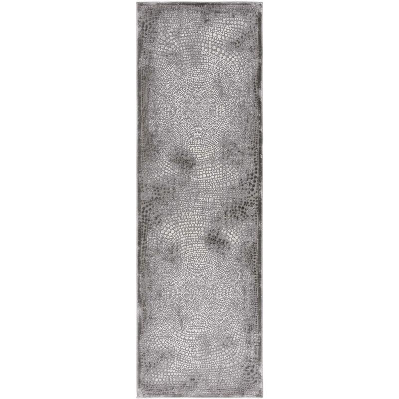 Meadow MDW333 Power Loomed Indoor Runner Rug - Grey/Ivory - 2'7"x8' - Safavieh