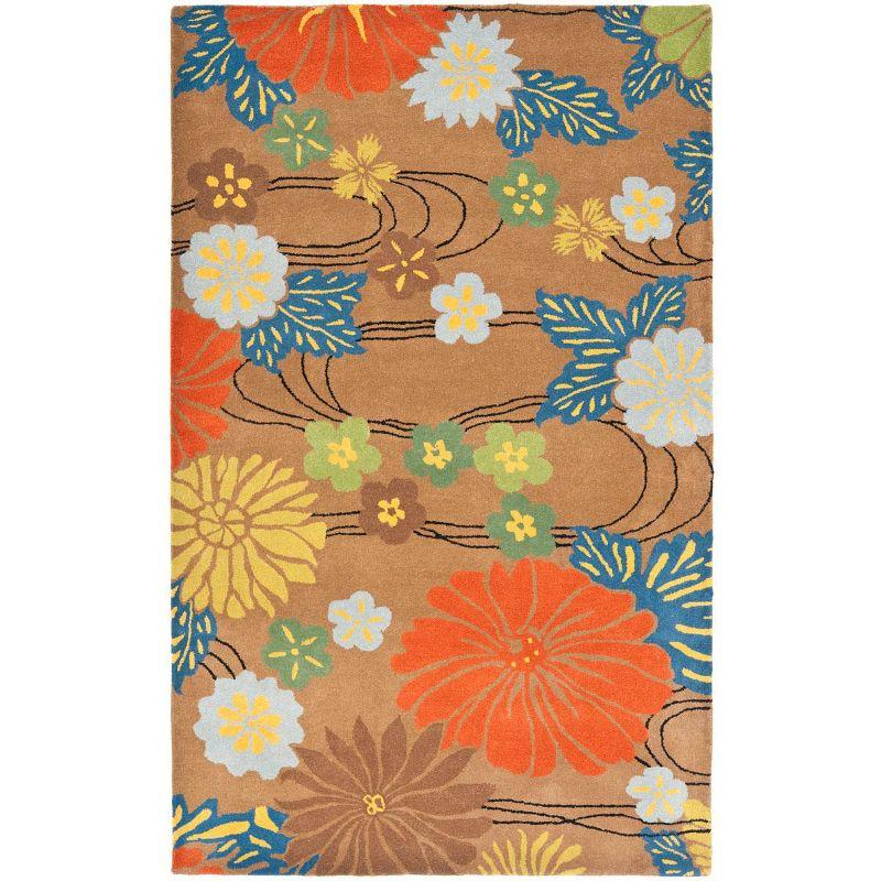 Soho SOH738 Hand Tufted Indoor Area Rug - Brown/Multi - 5'x8' - Safavieh.