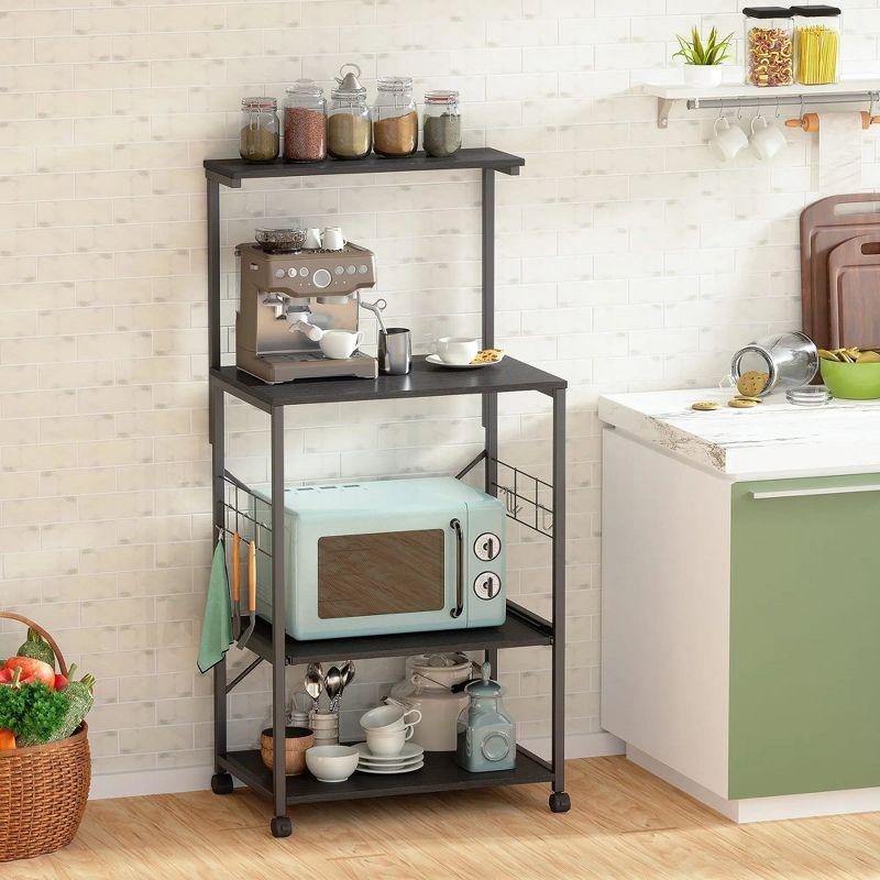 Bestier 4-Tier Bakers Rack on Wheels