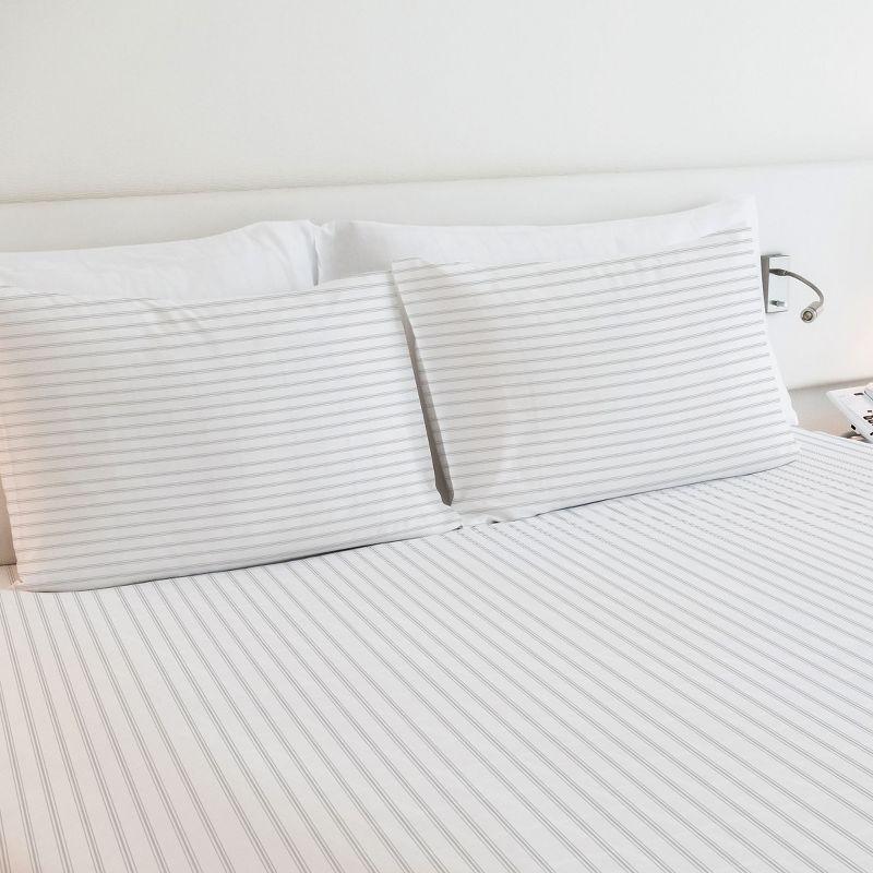 Luxury 600 Thread Count Bed Sheet Set - 100% Cotton Sheets, Cooling Sateen, Deep Pocket