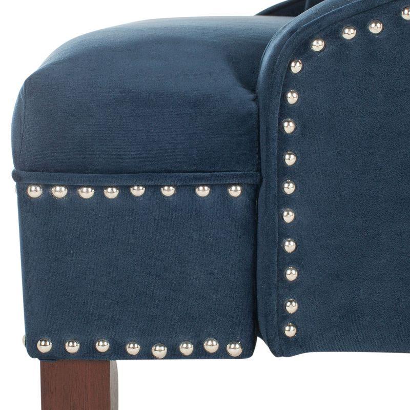 Zoey Settee with Silver Nailheads  - Safavieh