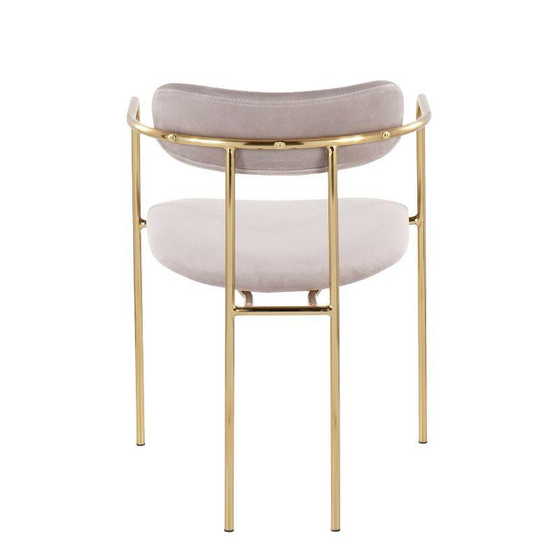 Bellatrix 18'' H Velvet Upholstered Metal Armchair