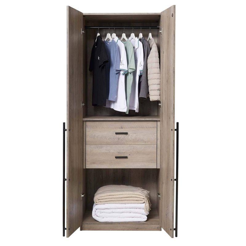 Manhattan Comfort Lee 2 Door Wardrobe Closet