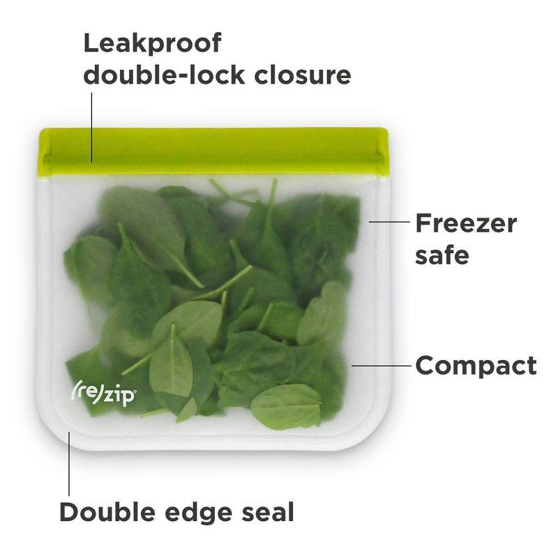 (re)zip Reusable Leakproof Food Storage Sandwich Lunch Bag Family Pack - 10pk