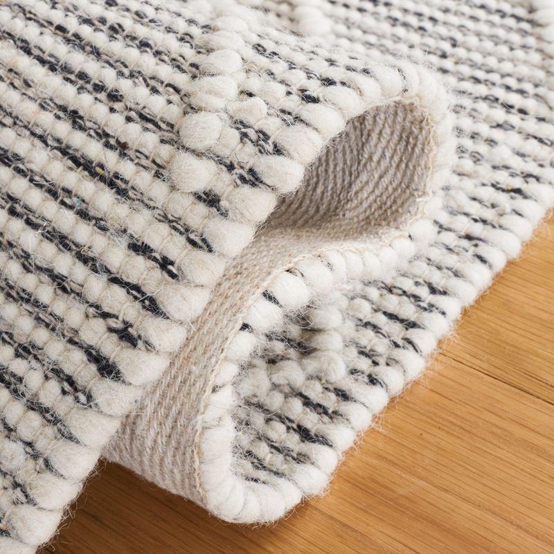 Natura NAT339 Hand Woven Runner Rug - Ivory/Black - 2'3"x9' - Safavieh.