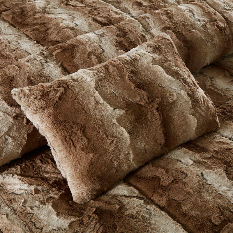 Madison Park Zuri Faux Fur Comforter Set