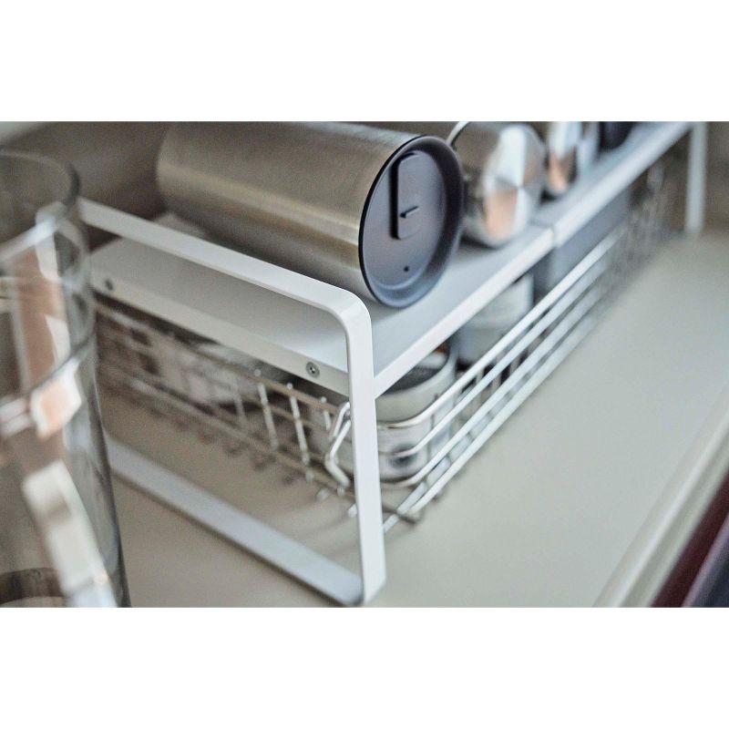 Yamazaki Home - Expandable Kitchen Riser - Steel - White
