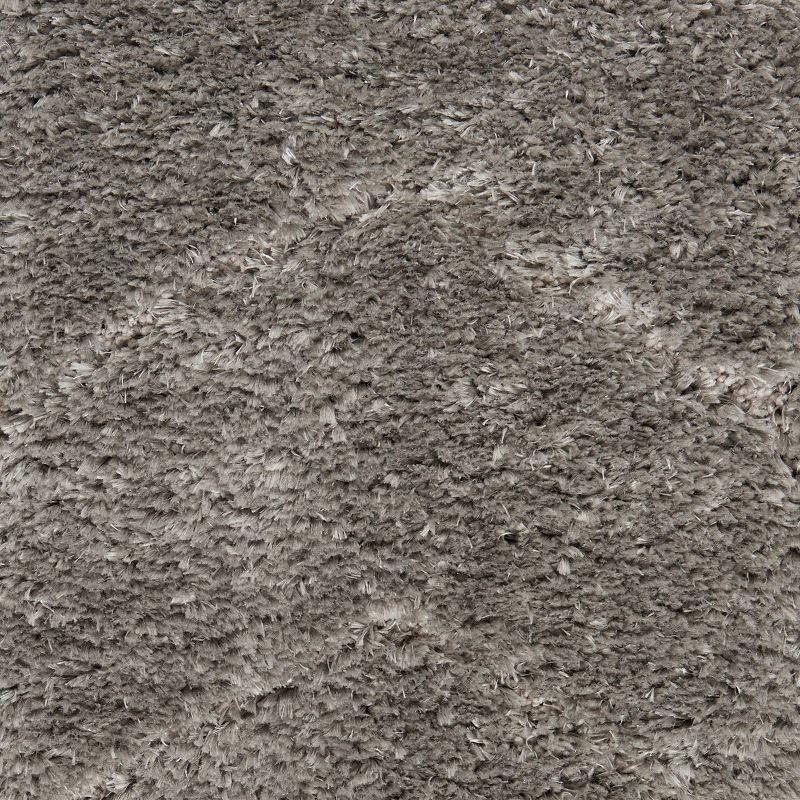 Dreamy Shag Abstract Grey Area Rug