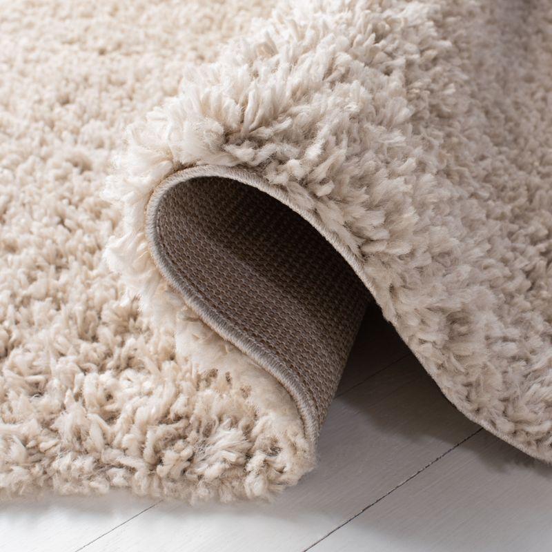 August Shag AUG200 Power Loomed Indoor Runner Rug - Beige - 2'x11' - Safavieh