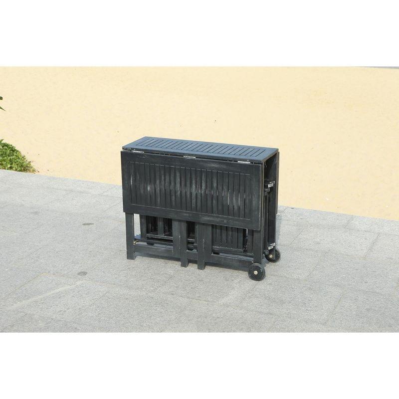 Arvin Table And 4 Chairs - Outdoor - PAT7001 - Black - Safavieh