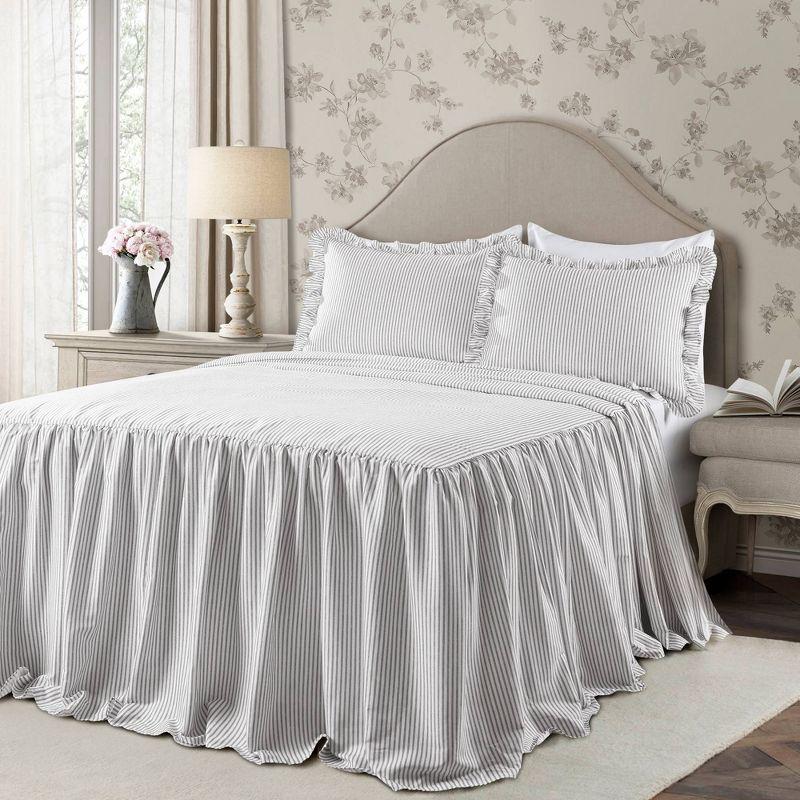 Lush Decor Reyna Microfiber Reversible 3 Piece Bedspread Set