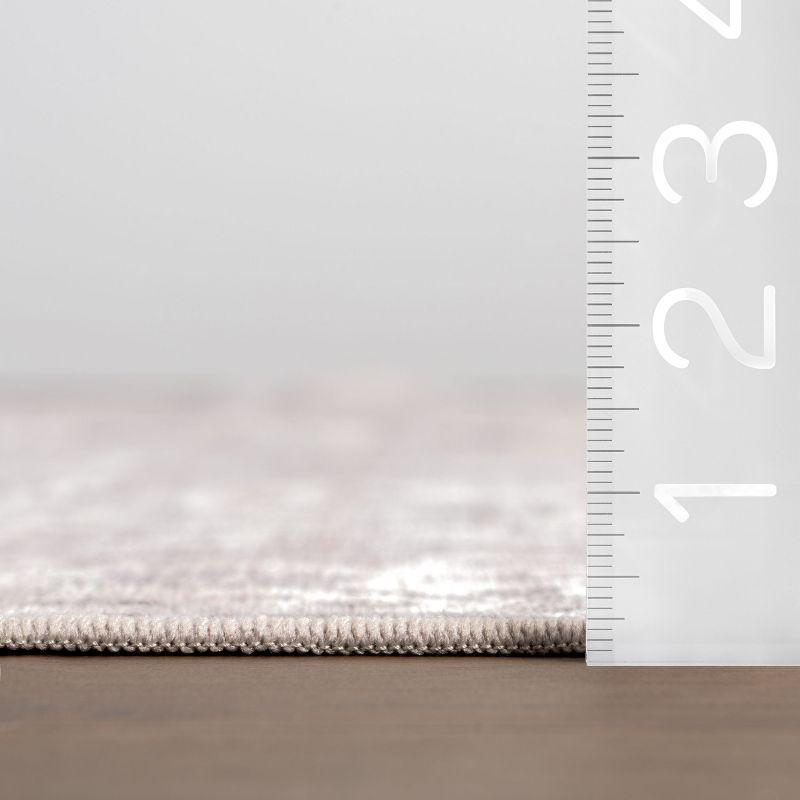 Nuloom Vita SplashGuard Vintage Medallion Machine Washable Area Rug, Runner 2' 6" x 12', Vita Grey