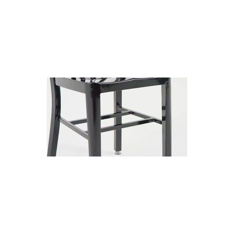 Stamford Black Galvanized Steel Indoor/Outdoor Side Chair