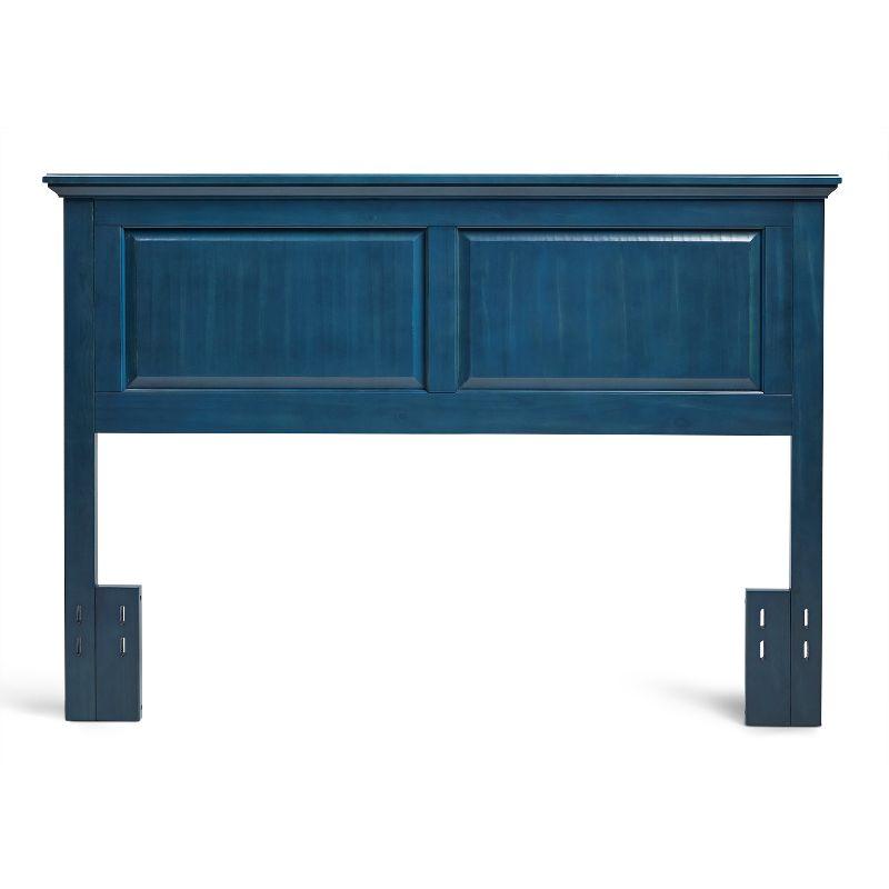 Twin Blue Solid Wood Cottage Style Headboard