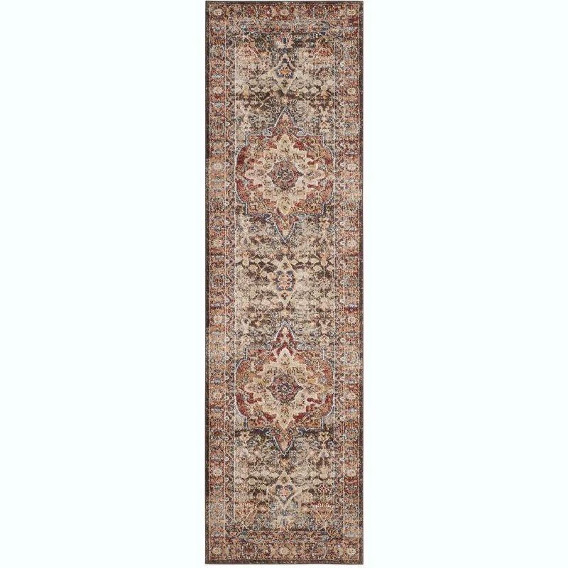 Bijar BIJ652 Power Loomed Indoor Runner Rug - Brown/Rust - 2'3"x6' - Safavieh