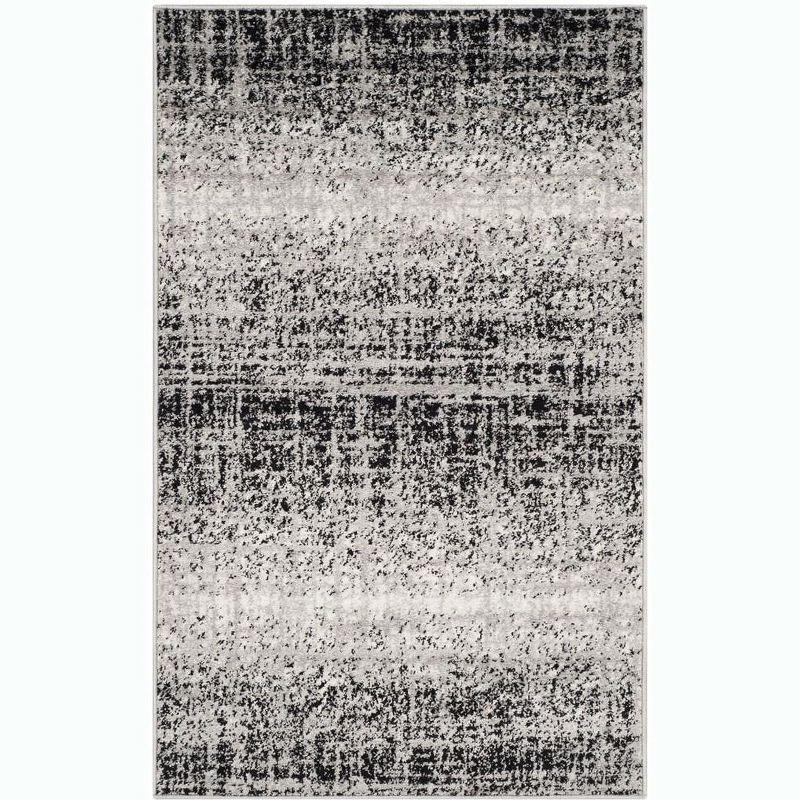 Adirondack ADR116 Machine Made Indoor Accent Rug - Silver/Black - 3'x5' - Safavieh
