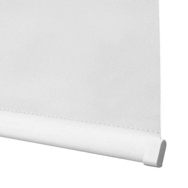 1pc 73"x72" Blackout Slow Release Roller Shade White - Lumi Home Furnishings: Window Blinds, Indoor Wall Mount