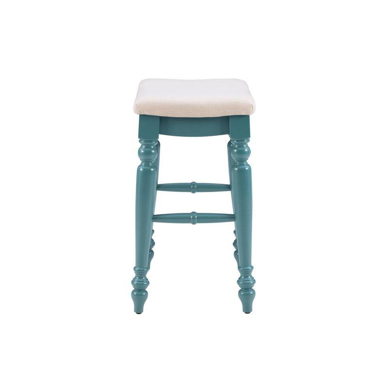 Kelly Clarkson Home Jordyn Backless Upholstered Wood Counter & Bar Stool