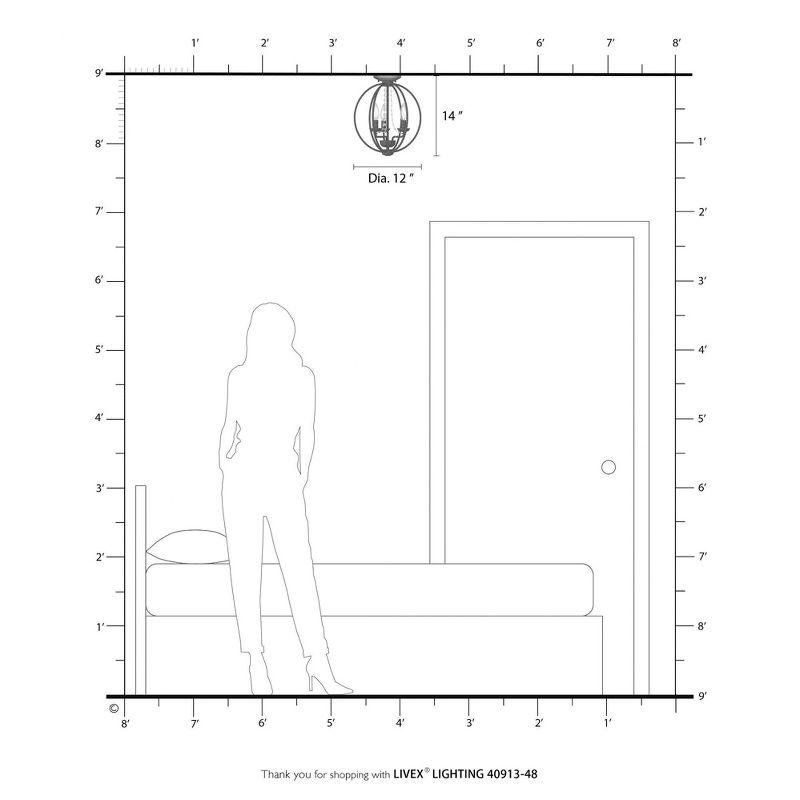 Livex Lighting Arabella 3 - Light Chandelier in  Antique Gold Leaf