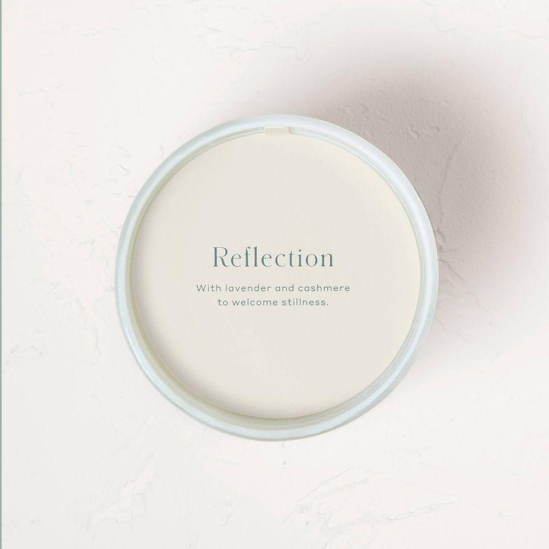 Reflection Core Frosted Glass Wellness Jar Candle 12oz - Casaluna™: Soy & Coconut Wax, Lavender Aroma