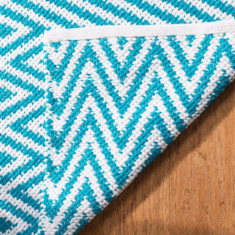 Montauk MTK812 Hand Woven Area Rug - Turquoise/Ivory - 3'x5' - Safavieh.
