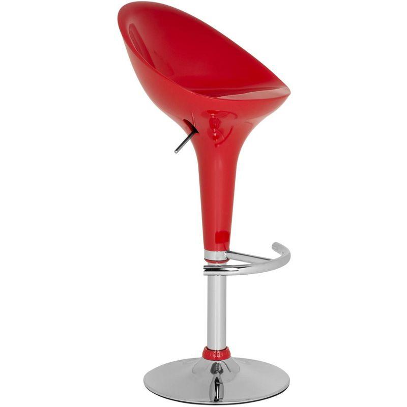 Zorab Swivel Bar Stool - Red - Safavieh