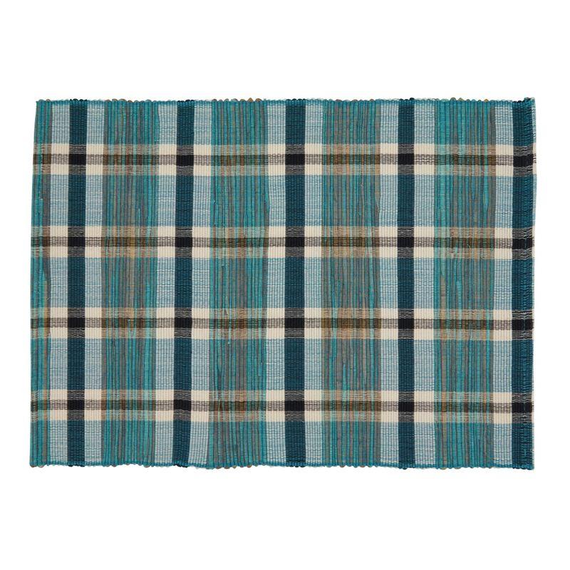 Saro Lifestyle Plaid Woven Water Hyacinth Placemat (Set of 4)