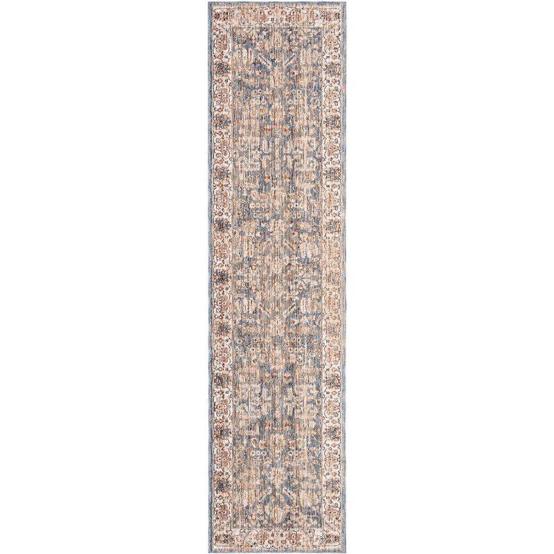 Heirloom HRL704 Power Loomed Runner Rug - Light Blue/Ivory - 2'x8' - Safavieh.