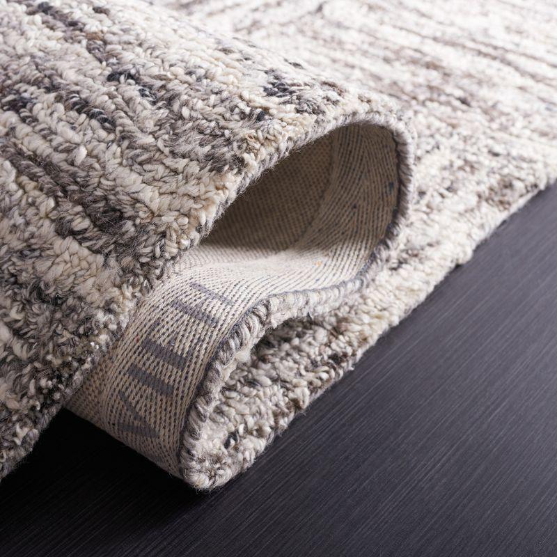 Abstract ABT601 Hand Tufted Runner Rug - Ivory/Charcoal - 2'3"x8' - Safavieh .