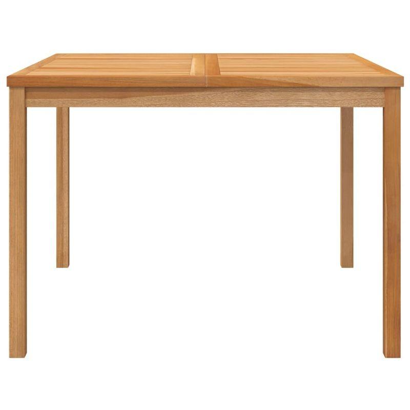 vidaXL Patio Dining Table 43.3 inches x43.3 inches x30.3 inches  Solid Teak Wood