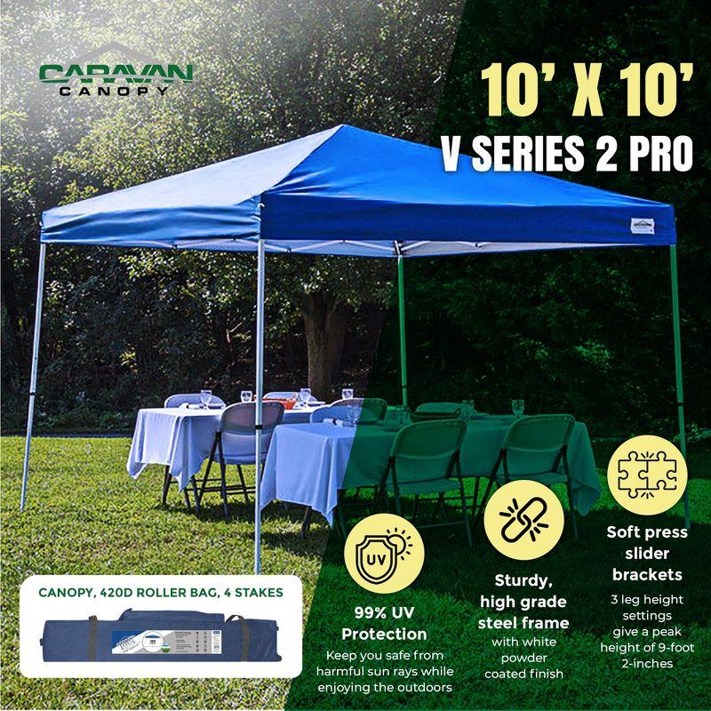 V-Pro Series 10 Ft. W x 10 Ft. D Steel Pop-Up Canopy