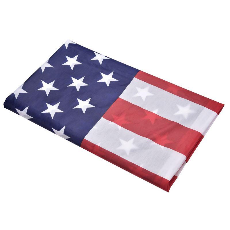 Yescom 2 Pcs 4x6 Ft US Flag Fade Resistance